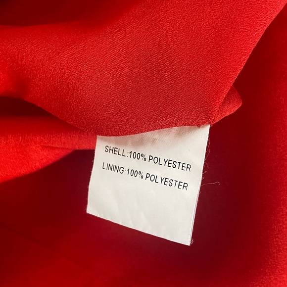 Janique By Kourosh Babaian Strapless Evening Dress Size 0 Red Prom High Low - Picture 11 of 13